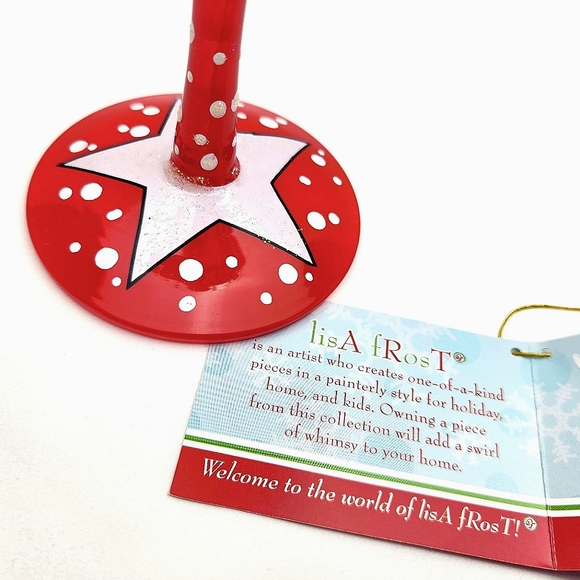 DEMDACO Lisa Frost Collection by Silvestri Santa's Helper Frostini Glass - Picture 3 of 6